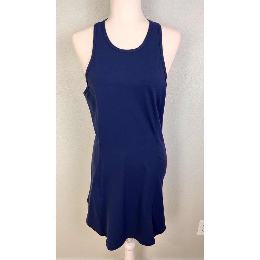 WILLIT Women's Exercise Dress Sleeveless High Neck Workout Size XL Navy Blue NWT